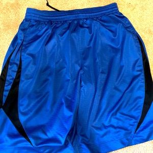 Size XL royal/black mens shorts